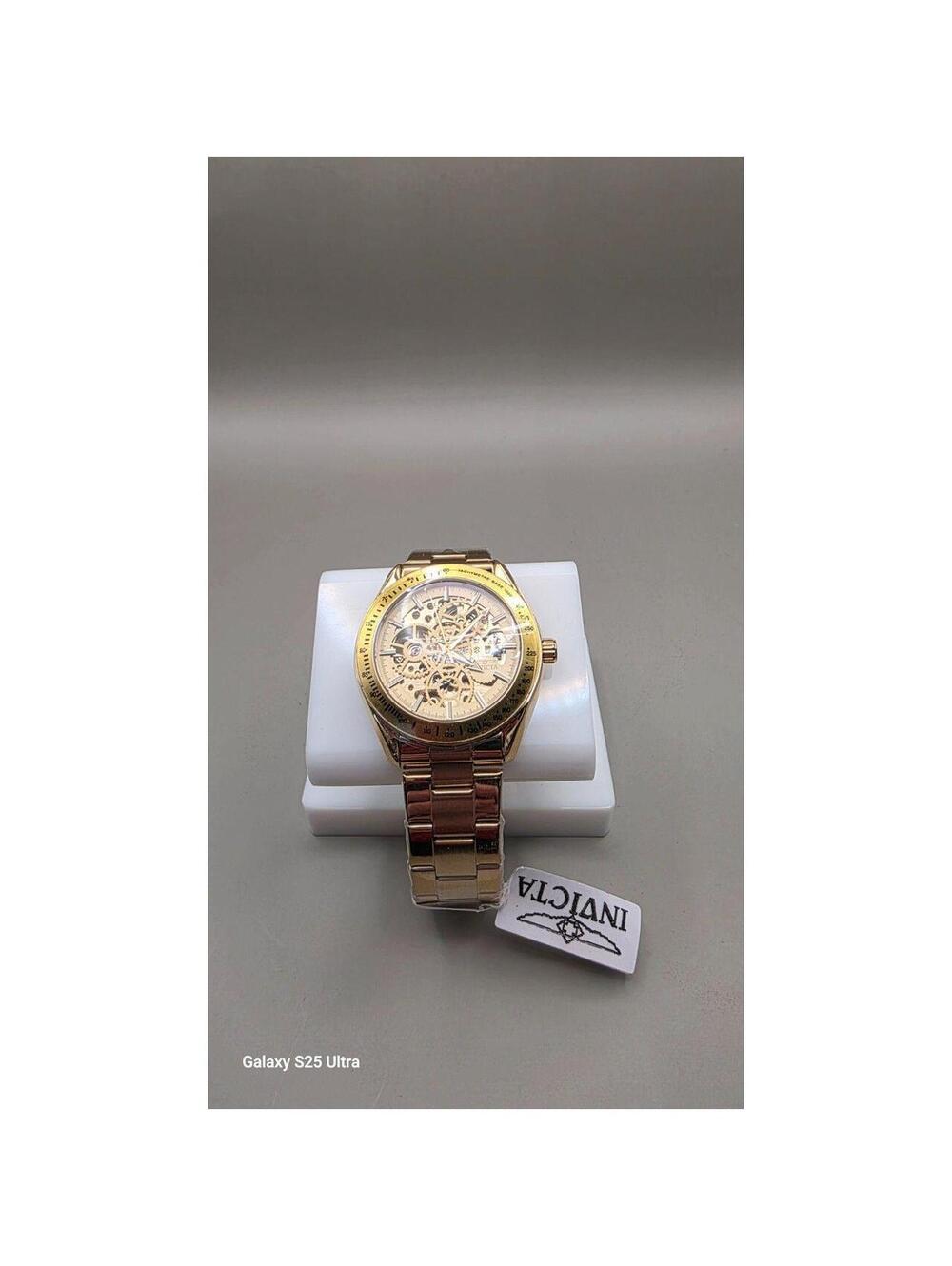 Invicta Objet D' Art Ex Gold/Gold, Automatic-43mm Mens Watch